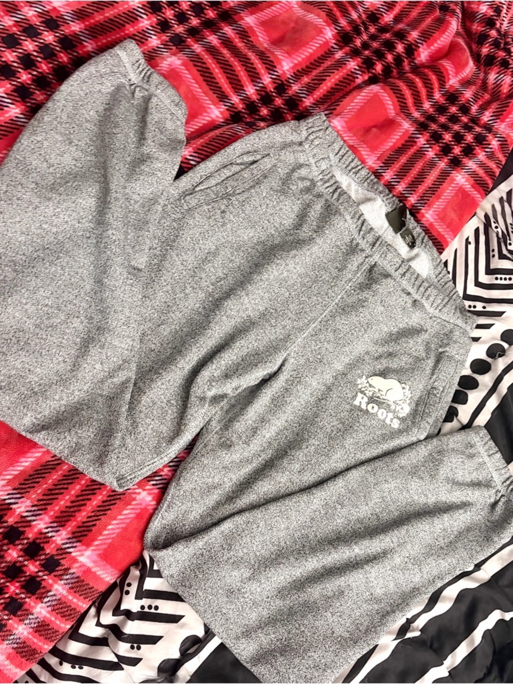 Roots Salt & Pepper Original Sweatpants - Classic Grey - Size S